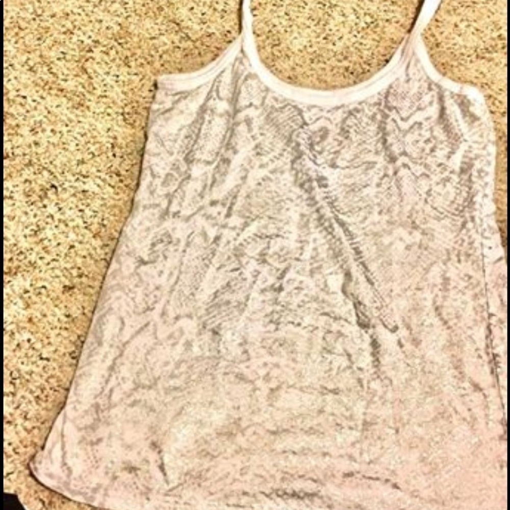 White&Grey Snakeskin Tank